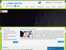 Tablet Screenshot of laxmiaircon.com